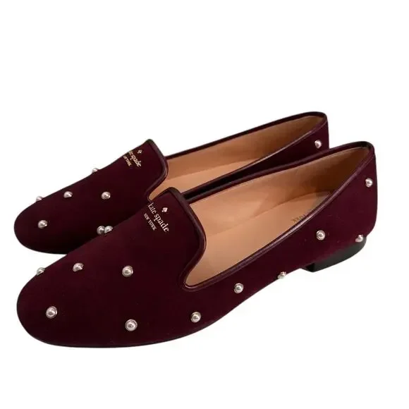 KATE SPADE $249 Claudia Pearl Flats SZ 9.5 NARROW - Picture 2 of 11